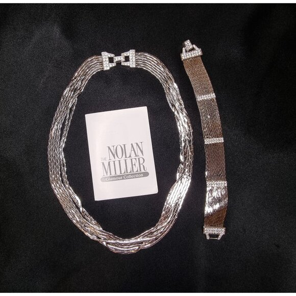 Rare Find Vintage NOLAN MILLER Glamour Collection 1999 Vintage Silver-Tone Multi - Picture 2 of 7